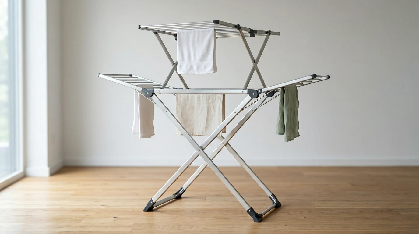 Stendibiancheria in alluminio leggero per bucato